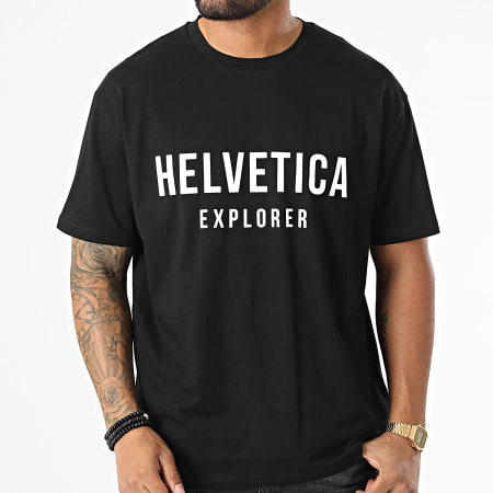 Helvetica - Maglietta Barwin nera