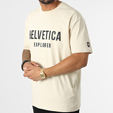 Helvetica - Camiseta Barwin Beige - Ryses