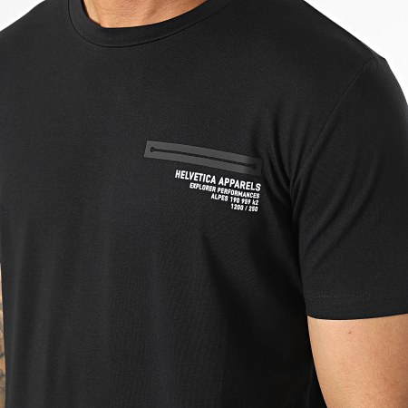 Helvetica - Tee Shirt Leknes Noir
