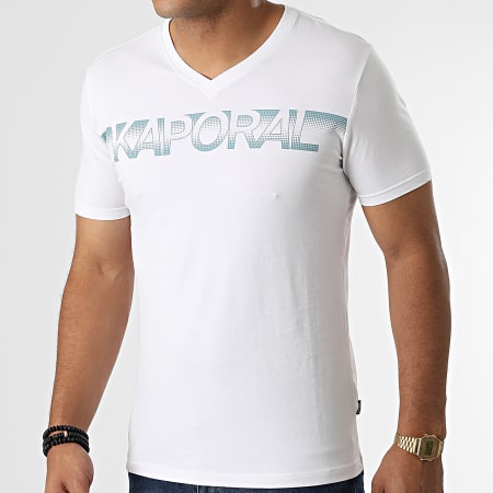 Kaporal - Maglietta con scollo a V Bianco