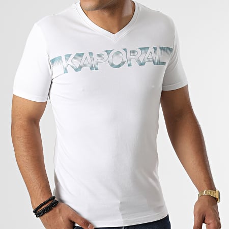 Kaporal - Maglietta con scollo a V Bianco