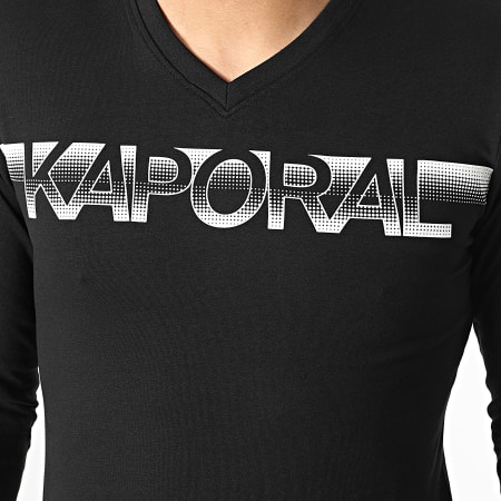 Kaporal - Tee Shirt Manches Longues Bazil Noir