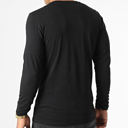 Kaporal - Camiseta de manga larga Bazil Negra