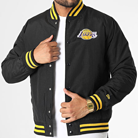 New Era - Los Angeles Lakers Team Logo Chaqueta Bomber 60284782 Negro