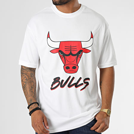 New Era - Tee Shirt Chicago Bulls Script Mesh 60284736 Blanc