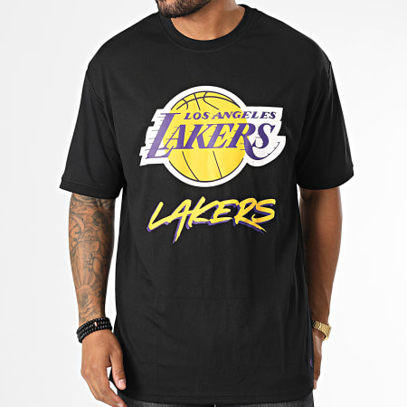 New Era - Tee Shirt Los Angeles Lakers Script Mesh 60284737 Noir
