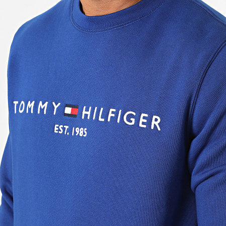 Tommy Hilfiger - Sweat Crewneck Tommy Logo 1596 Bleu Roi
