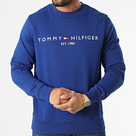 Tommy Hilfiger - Sweat Crewneck Tommy Logo 1596 Bleu Roi