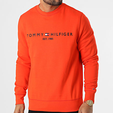 Tommy Hilfiger - Tommy Logo Sudadera cuello redondo 1596 Naranja