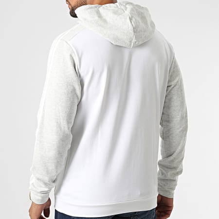 Adidas Sportswear - Sweat Capuche A Bandes HL1975 Blanc