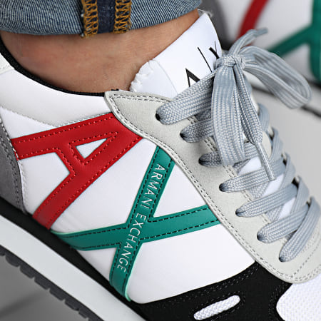Armani Exchange - Sneakers XUX017 XCC68 Bianco Ottico Multicolore