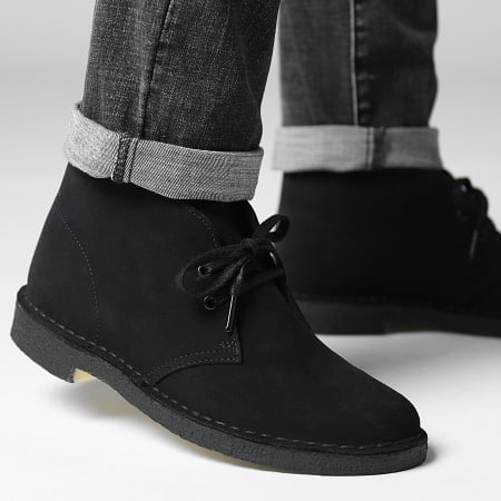 Clarks - Chaussures Desert Boots Black Suede