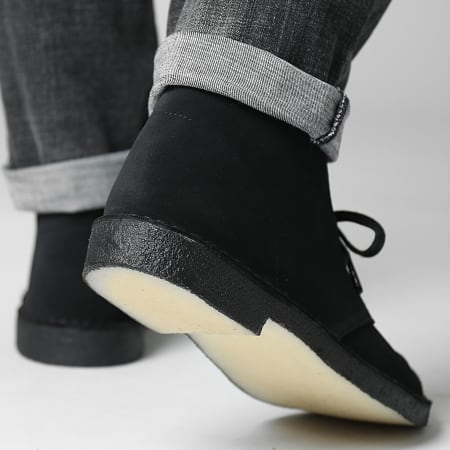 Clarks - Chaussures Desert Boots Black Suede
