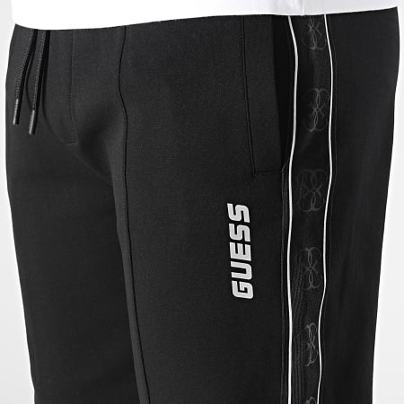 Guess - Pantalones de chándal con rayas Z2YB09-KA3P1 Negro