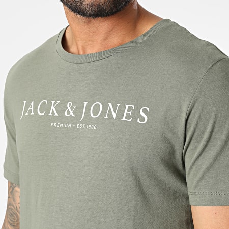 Jack And Jones - Maglietta Booster Verde Khaki