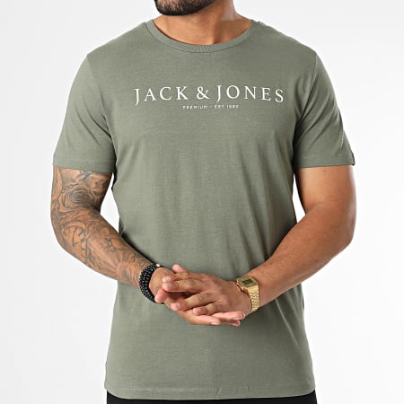 Jack And Jones - Maglietta Booster Verde Khaki