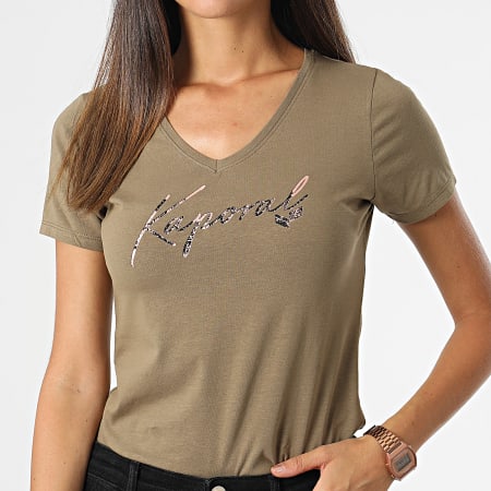 Kaporal - Camiseta de mujer Fran Khaki Green