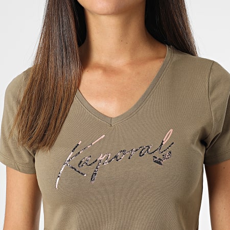 Kaporal - Tee Shirt Femme Fran Vert Kaki