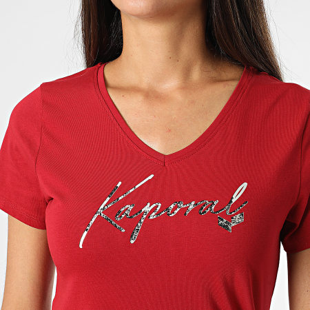 Kaporal - Tee Shirt Femme Fran Rouge