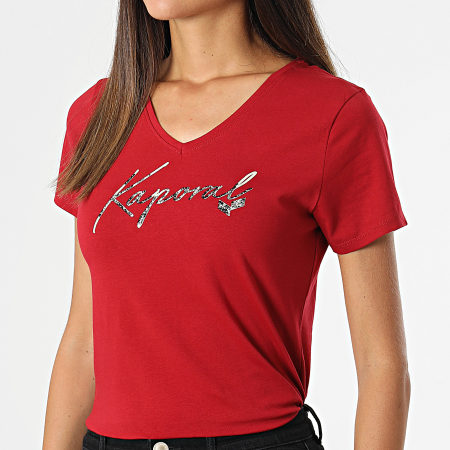 Kaporal - Tee Shirt Femme Fran Rouge
