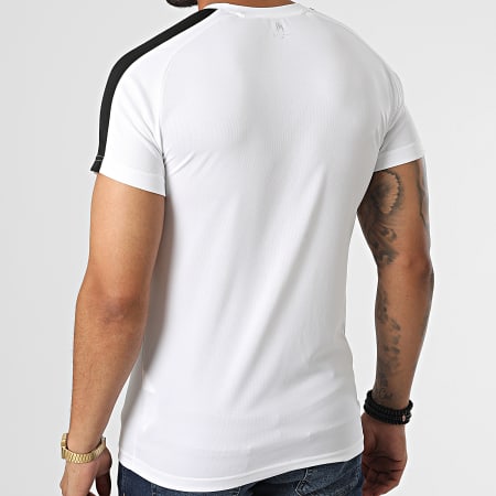 NI by Ninho - Tee Shirt A Bandes 034 Blanc Noir Jaune