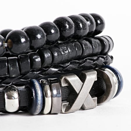 Deeluxe - Bracelet Multi-Rangs 02V9800M Noir