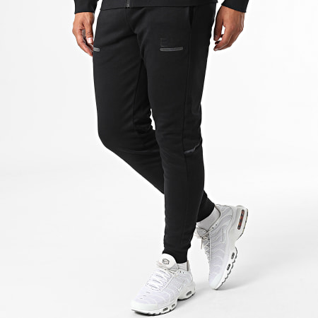 EA7 Emporio Armani - 6LPV60-PJANZ Set giacca e pantaloni da jogging con zip riflettente, nero