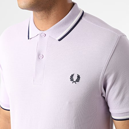 Fred Perry - Polo Manches Courtes Twin Tipped M3600 Lila