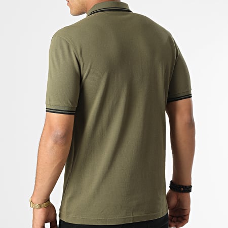 Fred Perry - Polo manica corta Twin Tipped M3600 Verde Khaki
