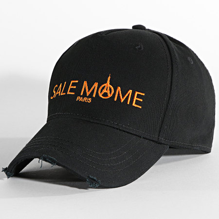 Sale Môme Paris - Logo Cap Negro Naranja