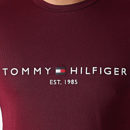 Tommy Hilfiger - Tee Shirt Tommy Logo 1797 Bordeaux