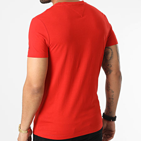 Tommy Hilfiger - Camiseta Two Tone Chest Stripe 7912 Rojo