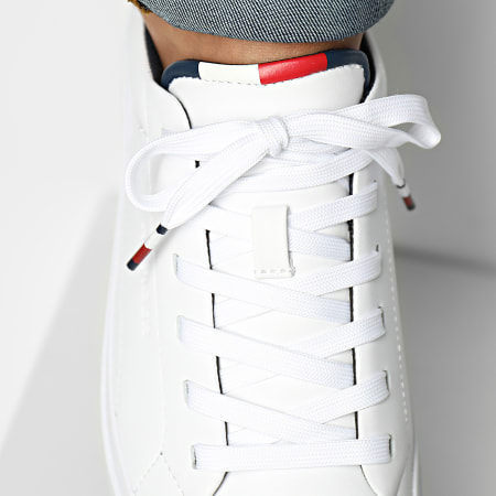 Tommy Hilfiger - Sneakers Prep Vulcan Leather 4171 Bianco