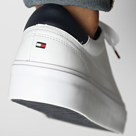 Tommy Hilfiger - Sneakers Prep Vulcan Leather 4171 Bianco