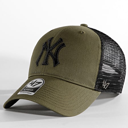 '47 Brand - MVP Cappello Trucker New York Yankees Khaki Verde Nero