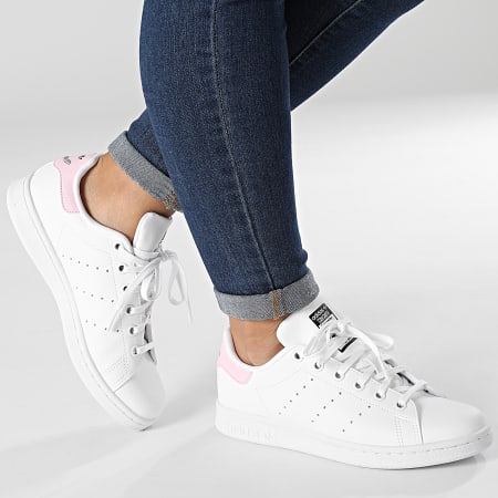 Adidas Originals - Baskets Femme Stan Smith GY4253 Cloud White Clear Pink Core Black
