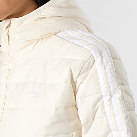 Adidas Originals - Abrigo con capucha para mujer HK5251 Beige
