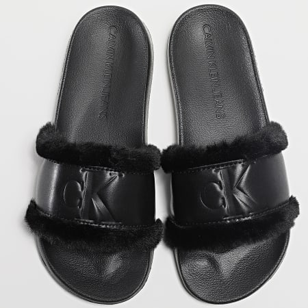 Calvin Klein - Claquettes Femme Slide 0754 Noir