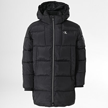 Calvin Klein Doudoune Capuche Enfant Essential Parka Puffer 1277 Noir LaBoutiqueOfficielle