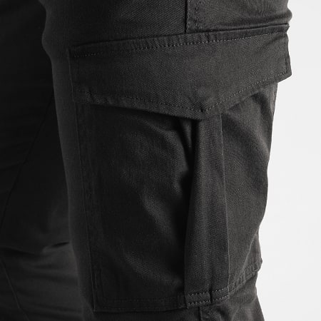 LBO - 2713 Pantaloni cargo neri dal taglio regolare