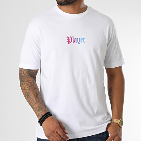 Luxury Lovers - Oversize Camiseta Large Player Gradient White