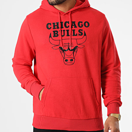 New Era - Chicago Bulls Sudadera con capucha 60284703 Rojo