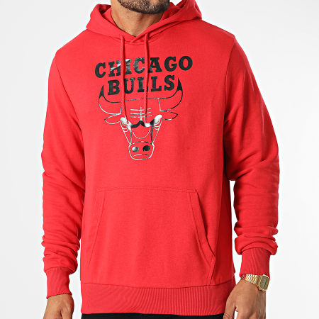 New Era - Chicago Bulls Sudadera con capucha 60284703 Rojo