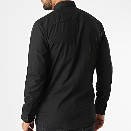 Only And Sons - Chemise Manches Longues Sane Noir