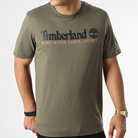 Timberland - Tee Shirt Wind Water Earth And Sky A27J8 Vert Kaki