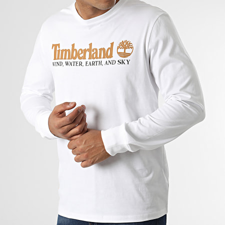 Timberland - Tee Shirt Manches Longues New Core A5VM1 Blanc