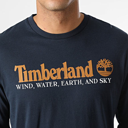 Timberland - Tee Shirt Manches Longues New Core A5VM1 Bleu Marine
