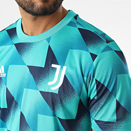 Adidas Performance - Camiseta de fútbol de la Juventus HB6050 Verde Azul