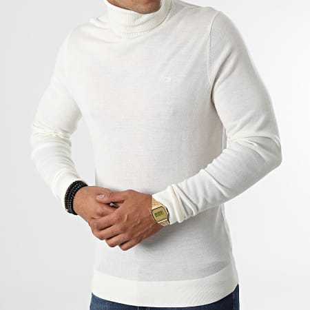 Calvin Klein - Superior Wool 0420 Maglione dolcevita beige chiaro