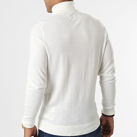 Calvin Klein - Jersey de cuello alto de lana superior 0420 Beige claro
